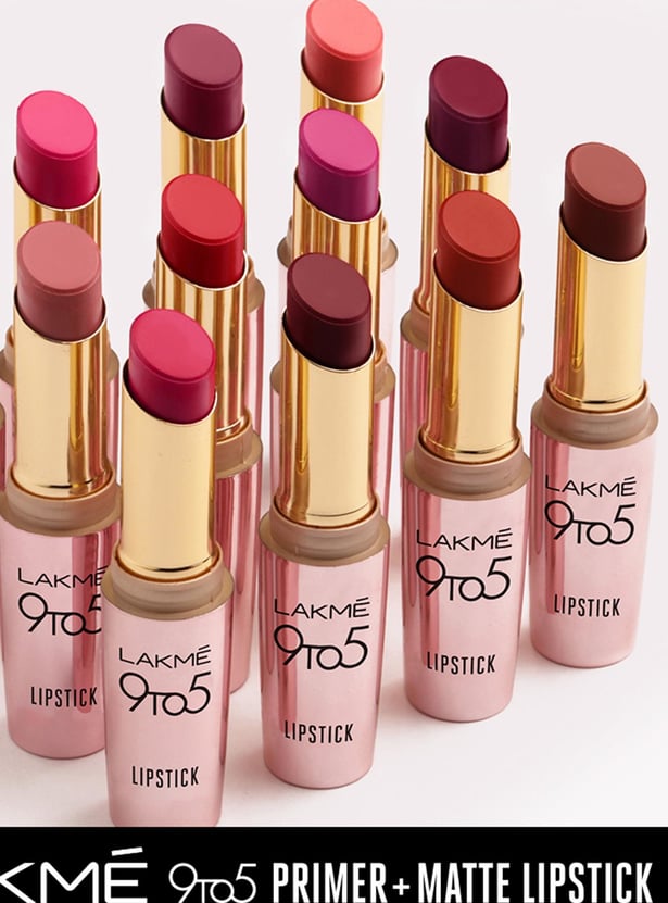 LAKME 9TO5 Primer + Matte Lipstick - MP8 Rosy Sunday - 3.6 g