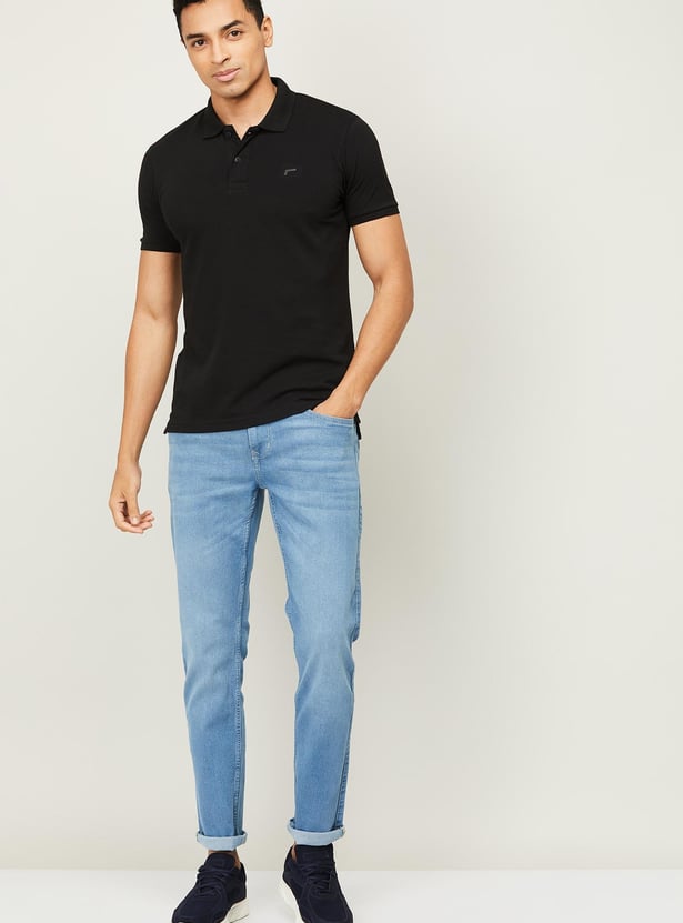 FAME FOREVER Solid Polo T-shirt