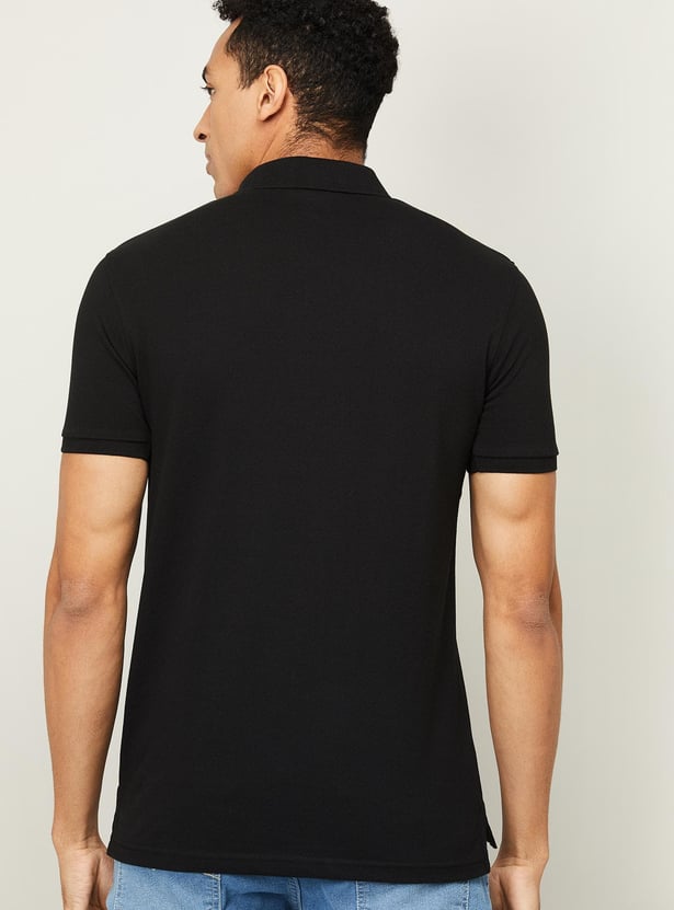 FAME FOREVER Solid Polo T-shirt