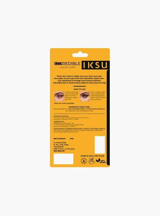IKSU Inkredible Liquid Liner - Black - 3ml