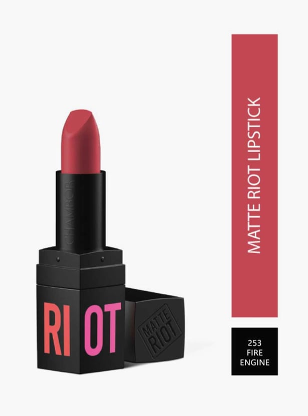 CHAMBOR Matte Riot Lipstick- Fire Engine