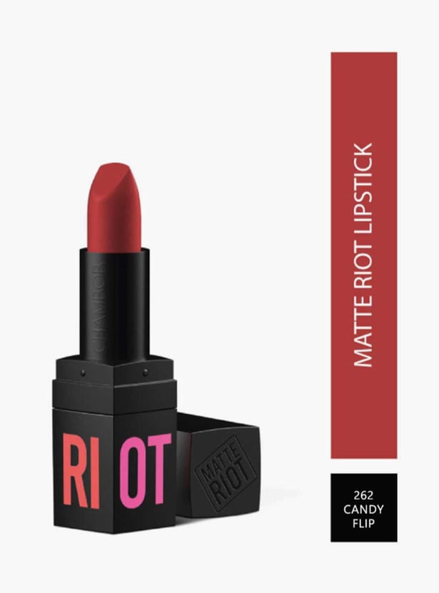CHAMBOR Matte Riot Lipstick- Candy Flip-262