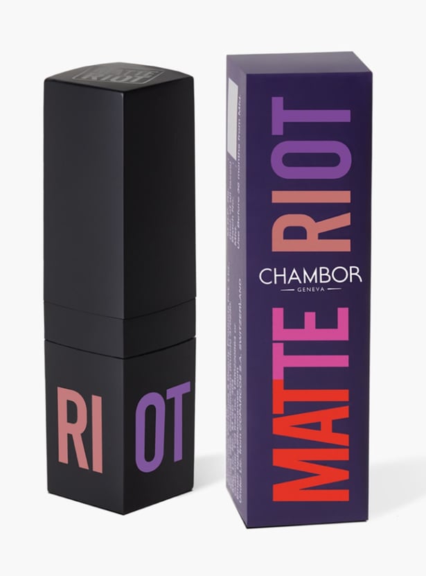 CHAMBOR Matte Riot Lipstick- Candy Flip-262