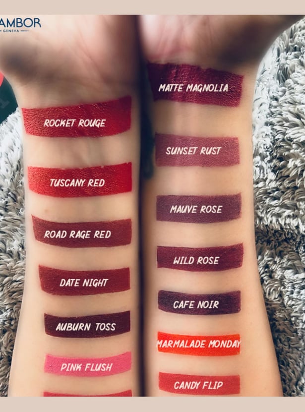 CHAMBOR Matte Riot Lipstick- Candy Flip-262