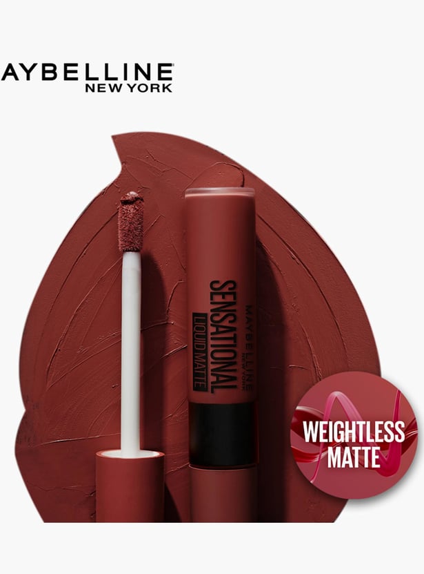 MAYBELLINE NEW YORK Sensational Liquid Matte Lipstick - 13 Upbeat Crimson