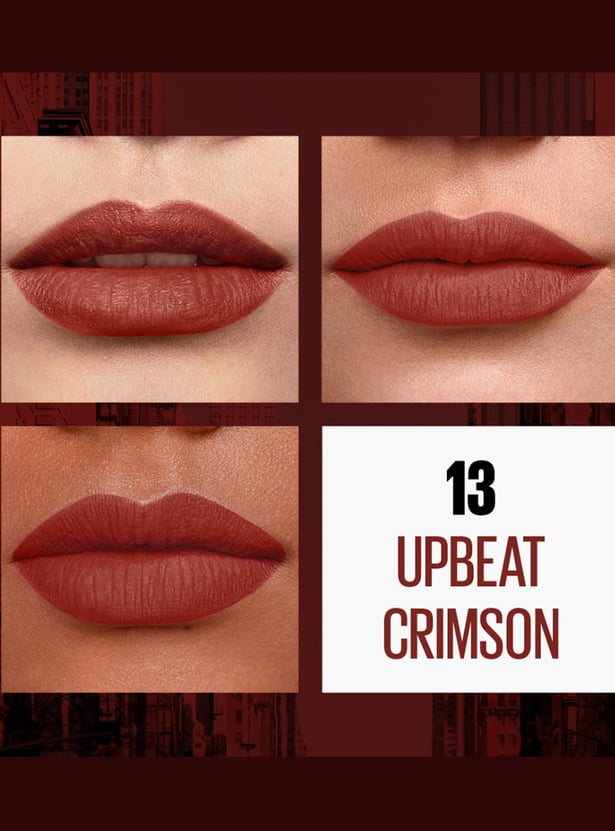 MAYBELLINE NEW YORK Sensational Liquid Matte Lipstick - 13 Upbeat Crimson