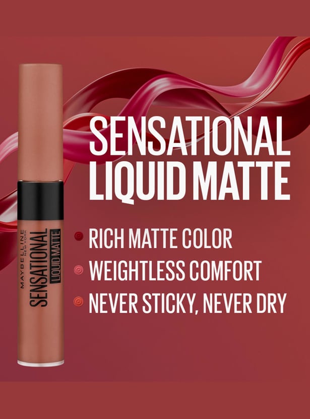 MAYBELLINE New York Sensational Liquid Matte Lipstick - Bare It All