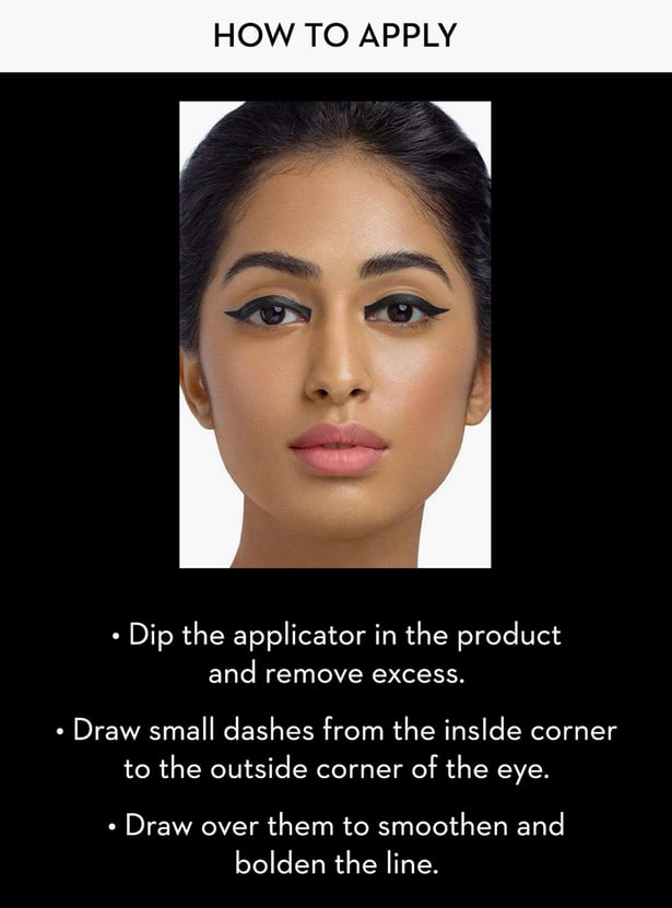 SUGAR Cosmetics Gloss Boss 24HR Eyeliner - 01 Back In Black (Black)