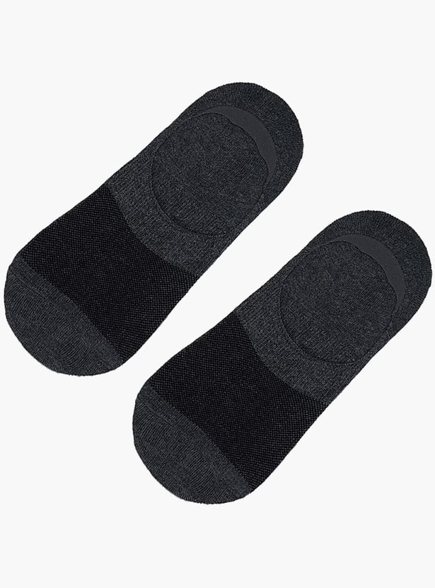 VAN HEUSEN Men Textured Formal No-Show Socks