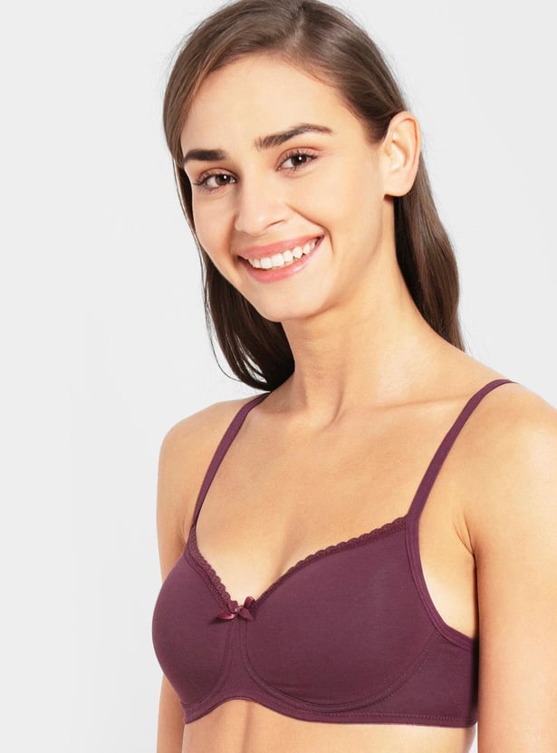 JOCKEY Solid T-shirt Padded Non-Wired Bra