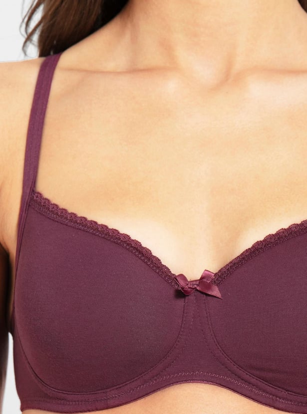 JOCKEY Solid T-shirt Padded Non-Wired Bra