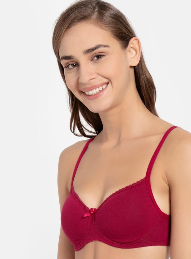 JOCKEY Solid T-shirt Padded Non-Wired Bra