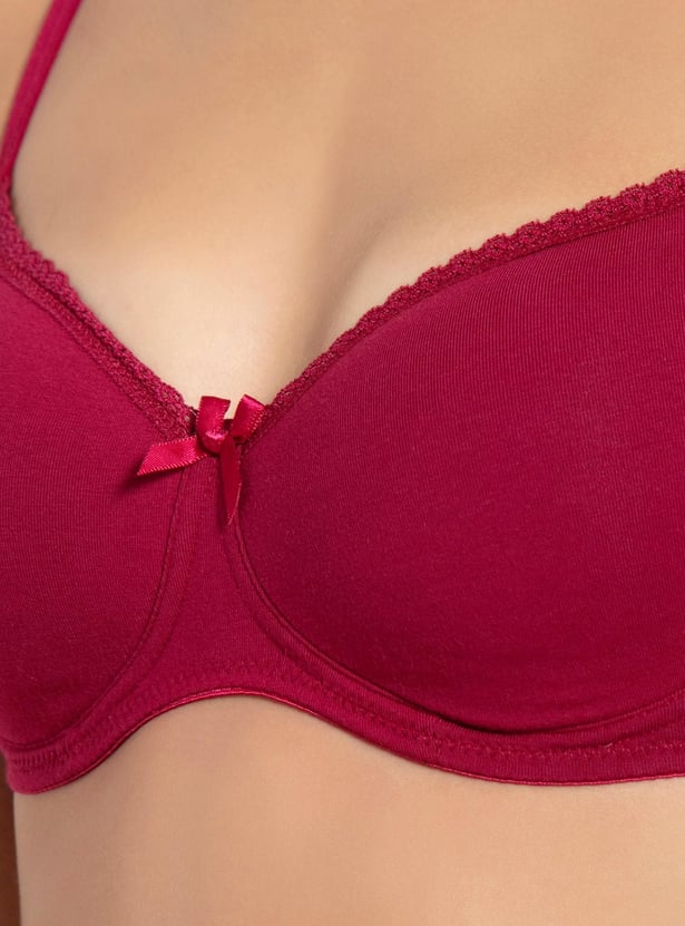 JOCKEY Solid T-shirt Padded Non-Wired Bra
