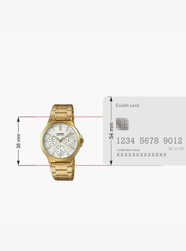 CASIO Enticer Women Chronograph Watch with Metal Strap - A1915