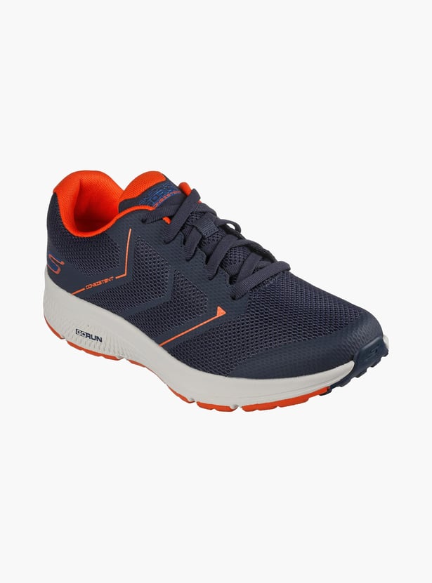 SKECHERS Men Textured Lace-Up Running Shoes