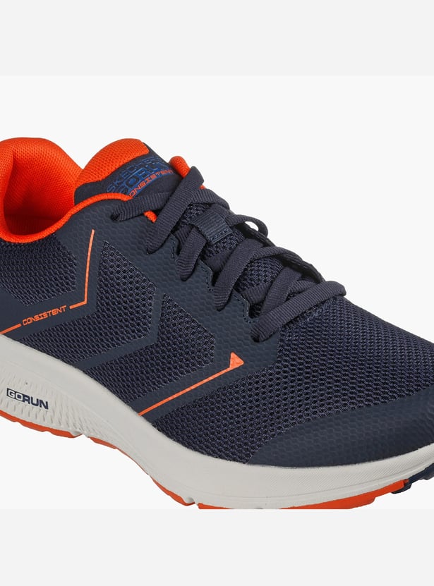 SKECHERS Men Textured Lace-Up Running Shoes