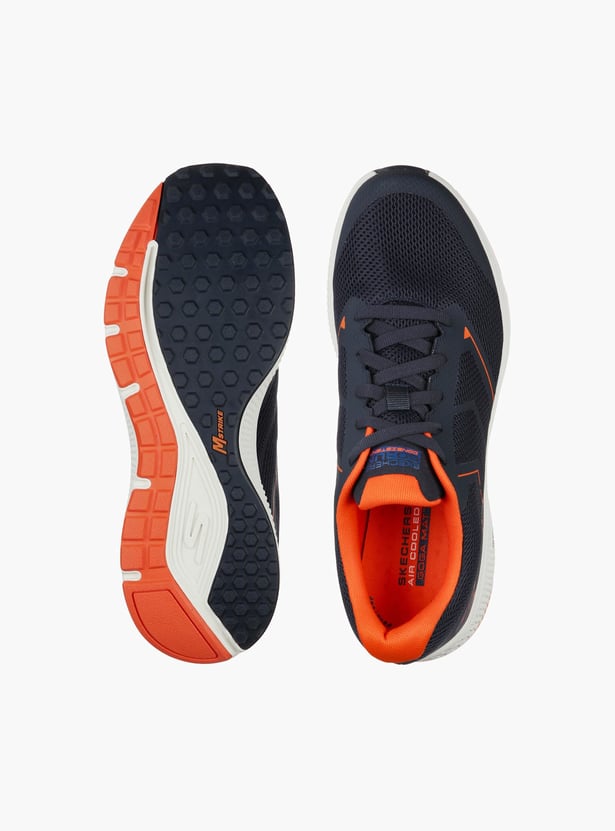 SKECHERS Men Textured Lace-Up Running Shoes