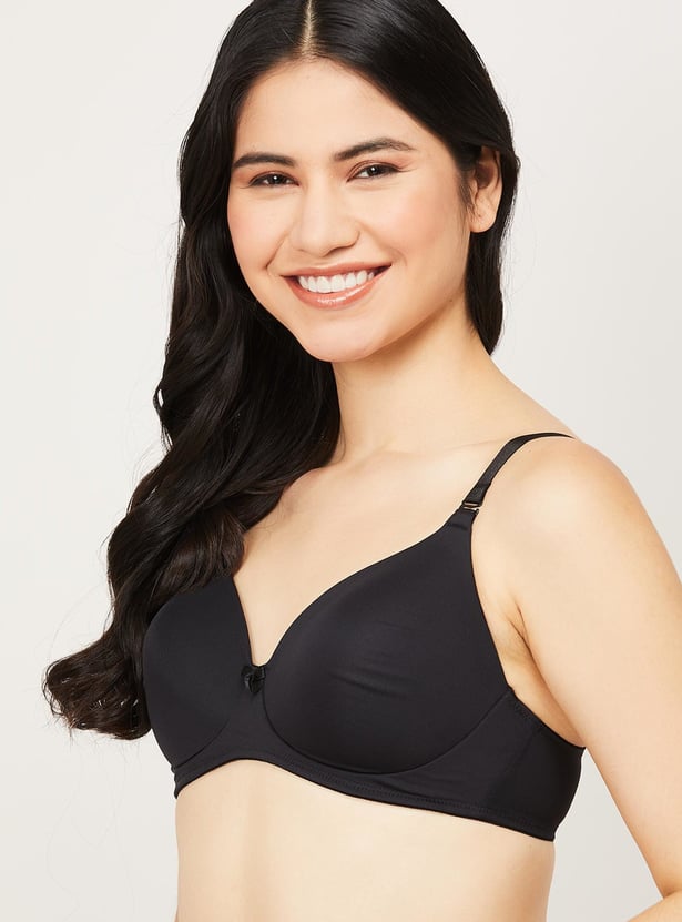 JOCKEY Solid Padded Non-Wired Balconette Bra