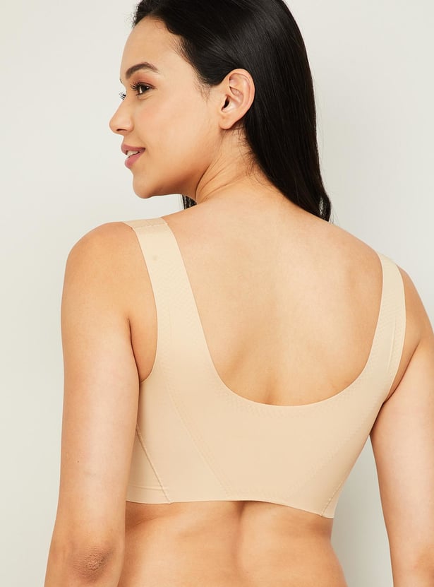 JOCKEY Solid Padded Non-Wired Sports Bra