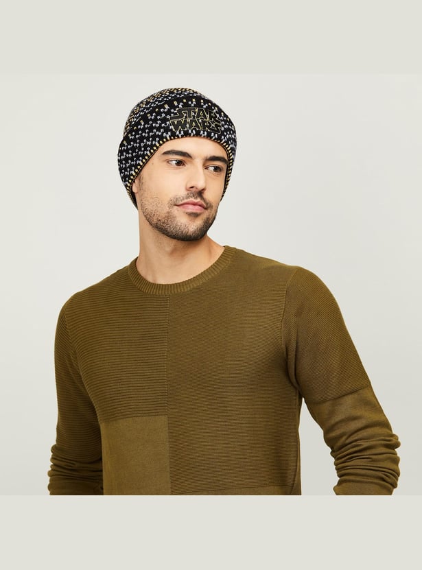 FREE AUTHORITY Men Star Wars Textured Beanie Cap
