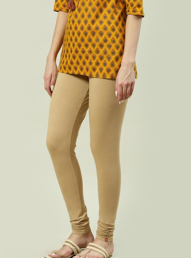 BIBA Women Solid Elasticated Churidar