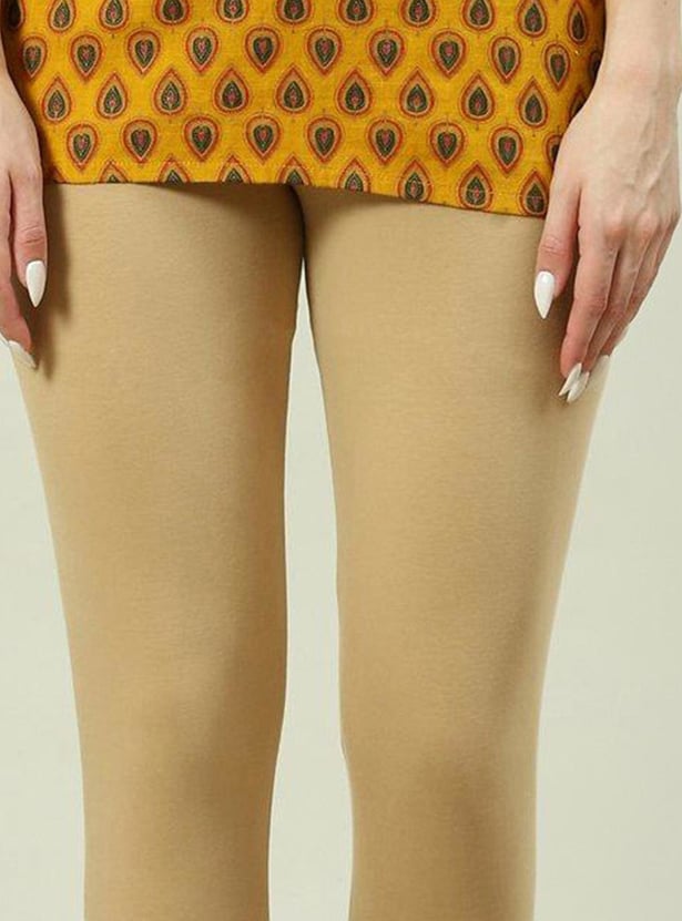 BIBA Women Solid Elasticated Churidar