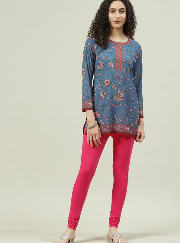 BIBA Women Solid Elasticated Churidar