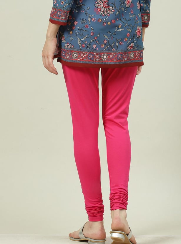 BIBA Women Solid Elasticated Churidar