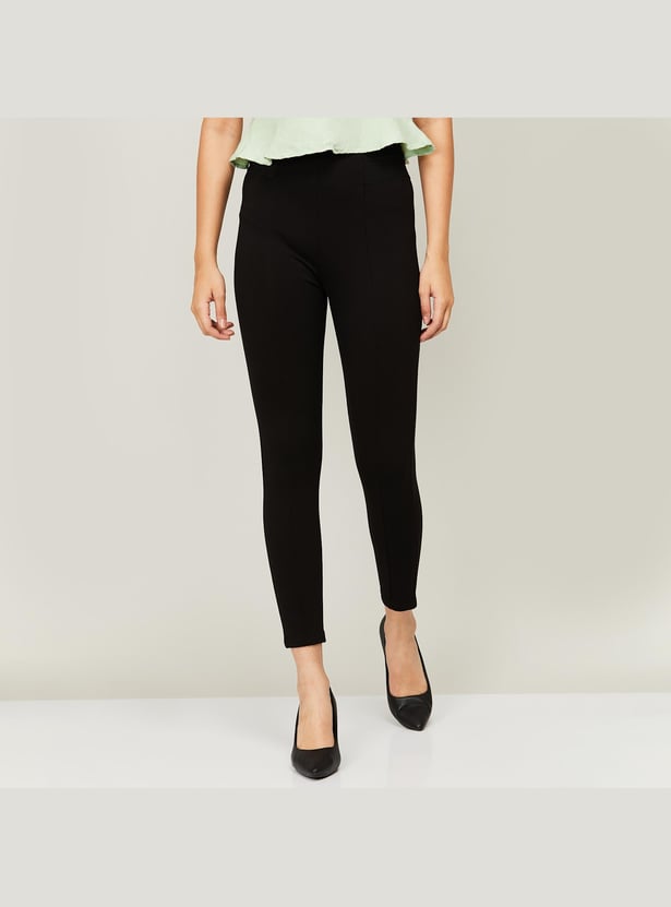 CODE Women Solid Treggings