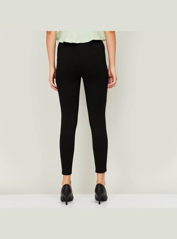 CODE Women Solid Treggings