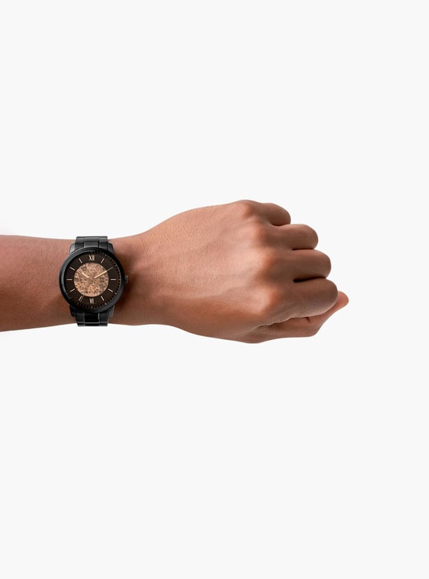 FOSSIL Men Round Automatic Watch with Metal Strap - ME3183I