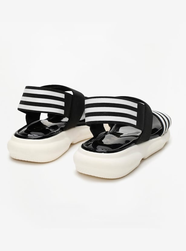 CATWALK Women Striped Elasticated Sandals