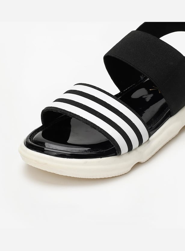CATWALK Women Striped Elasticated Sandals