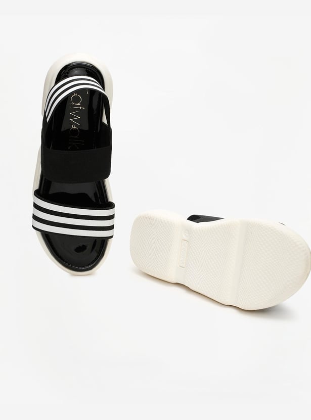 CATWALK Women Striped Elasticated Sandals