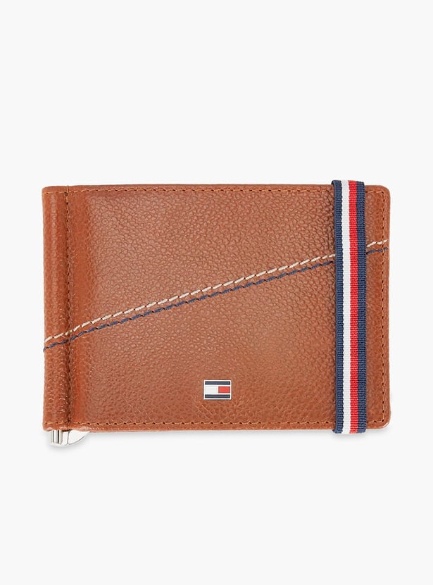 TOMMY HILFIGER Men Striped Bi-Fold Leather Wallet