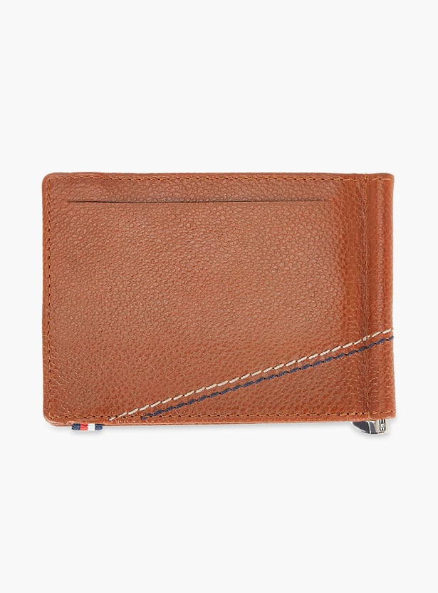 TOMMY HILFIGER Men Striped Bi-Fold Leather Wallet