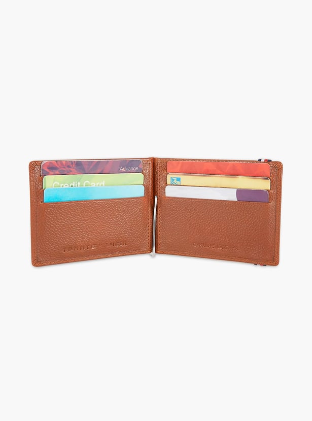 TOMMY HILFIGER Men Striped Bi-Fold Leather Wallet