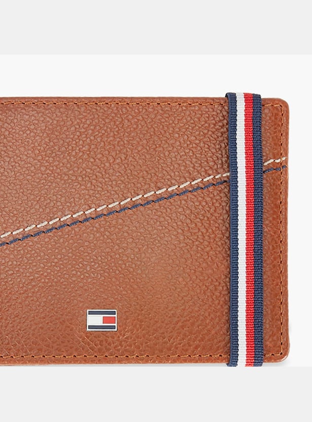 TOMMY HILFIGER Men Striped Bi-Fold Leather Wallet