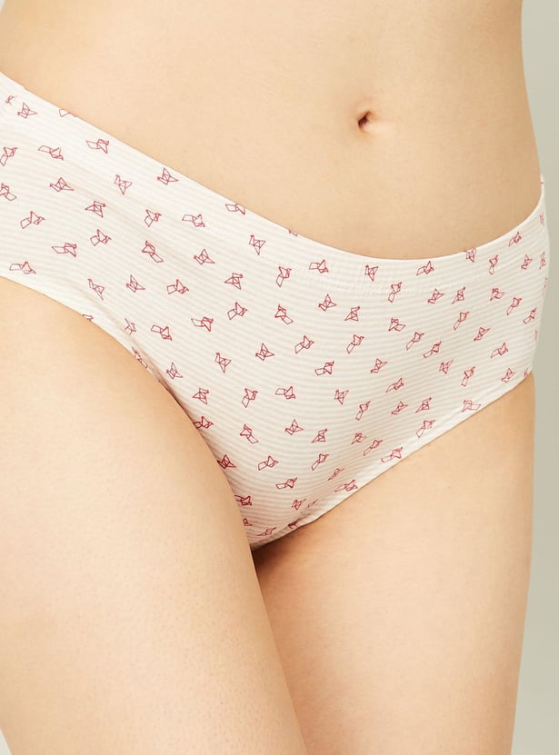 ENAMOR Women Printed Panties - Pack Of 3