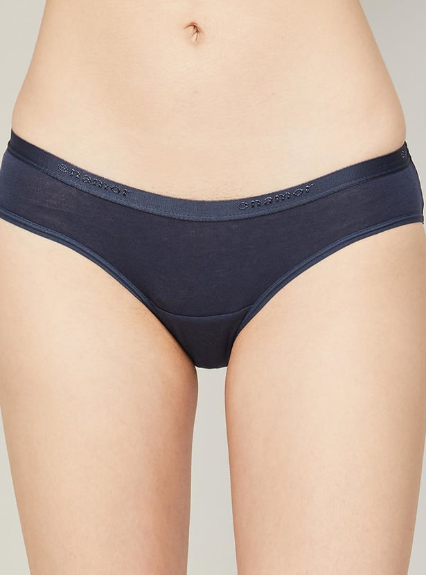 ENAMOR Solid Bikini Panties-Set of 3