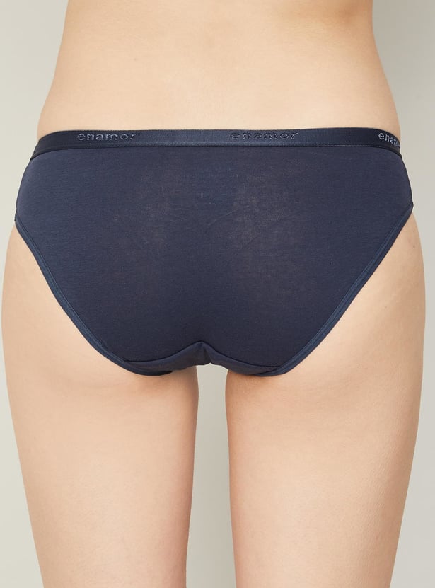 ENAMOR Solid Bikini Panties-Set of 3