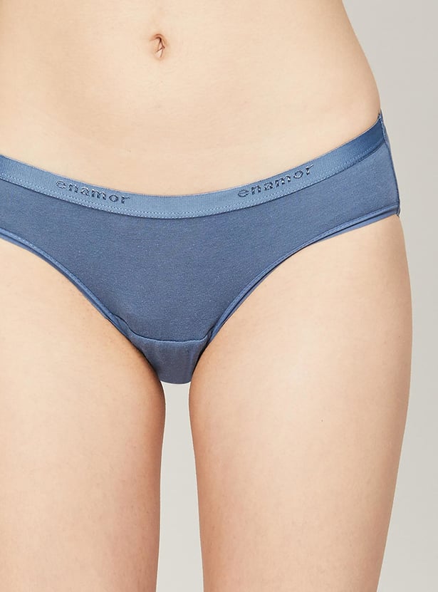 ENAMOR Solid Bikini Panties-Set of 3
