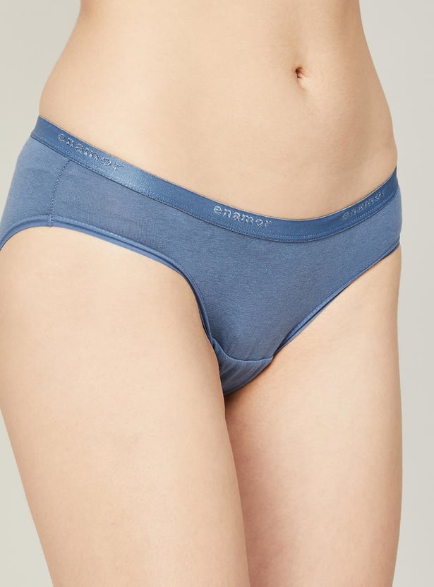 ENAMOR Solid Bikini Panties-Set of 3