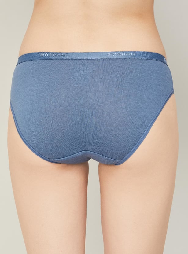 ENAMOR Solid Bikini Panties-Set of 3