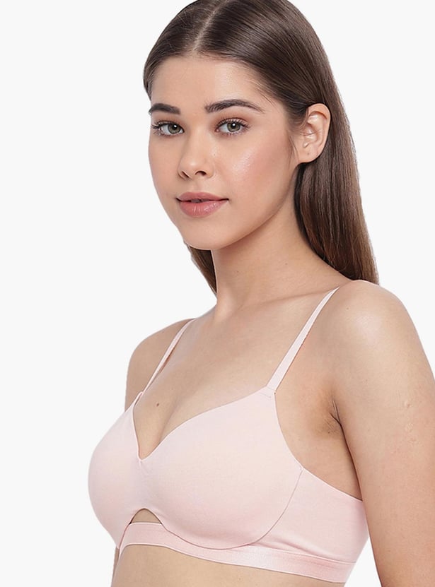 ENAMOR Solid Padded Balconette Bra