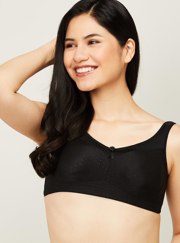 ENAMOR Women Solid Non-Padded Non-Wired Minimizer Bra