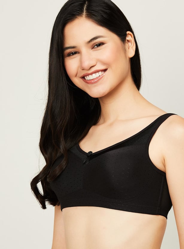 ENAMOR Women Solid Non-Padded Non-Wired Minimizer Bra
