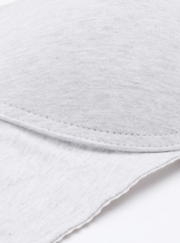 ENAMOR Heathered Plunge Padded Non-Wired Bra