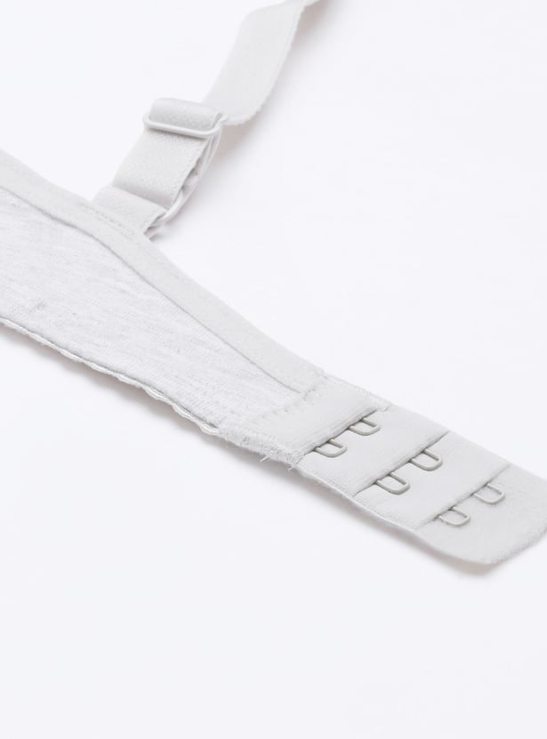 ENAMOR Heathered Plunge Padded Non-Wired Bra