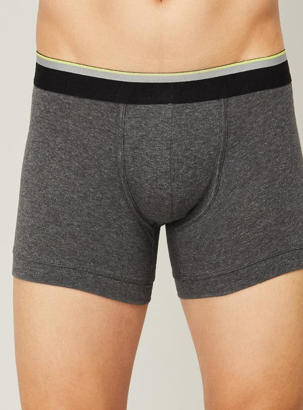 FAME FOREVER Men Solid Trunks - Pack of 2